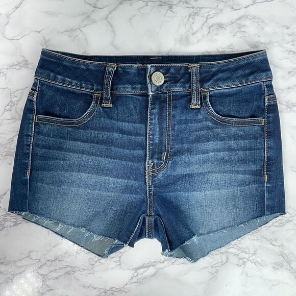 American Eagle Outfitters Custom Cutoff Blue Jean Shorts 2 - Picture 1 of 4